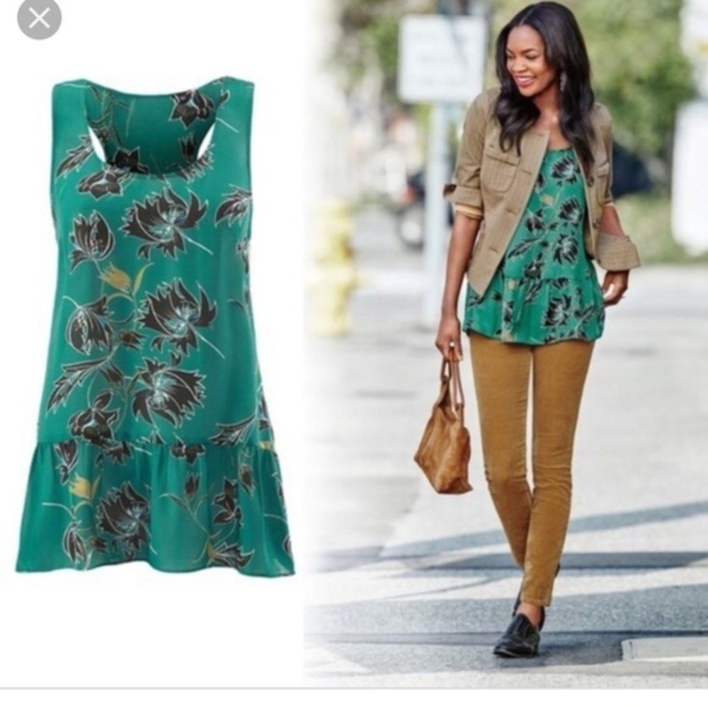 Cabi Zoe Top- Dark Floral Tank Top